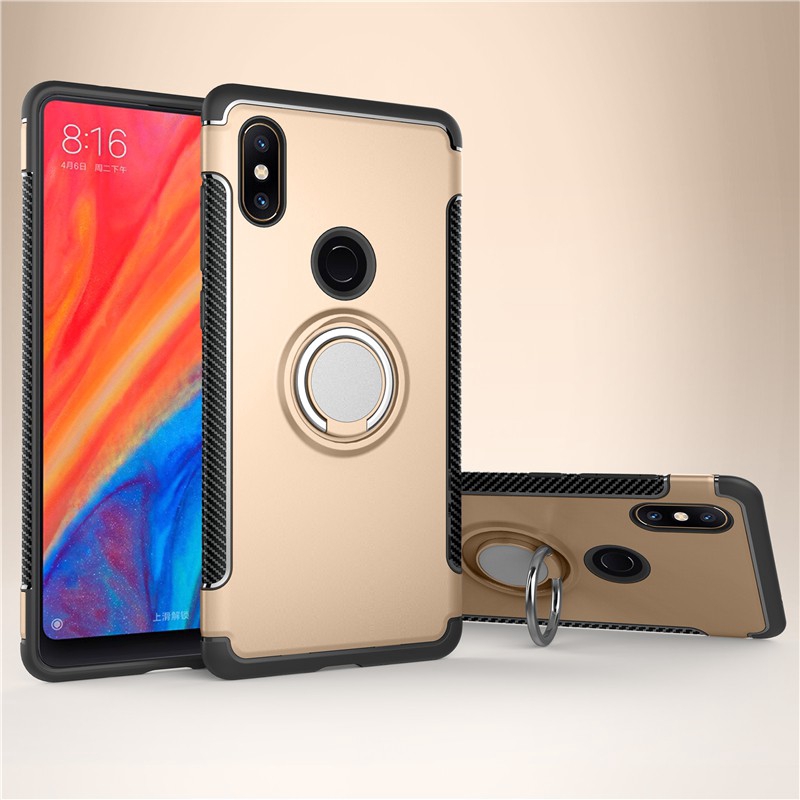 Ốp Lưng Xiaomi Mix 2 2s / Mix 3 / Max 3 / Pocophone F1 Có Vòng Khuyên Đỡ Điện Thoại Và Nam Châm