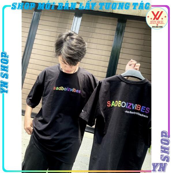 Áo thun unisex SADBOIZVIBES  7  màu   , áo phông nam nữ tay lỡ form rộng phong cách ulzzang | BigBuy360 - bigbuy360.vn