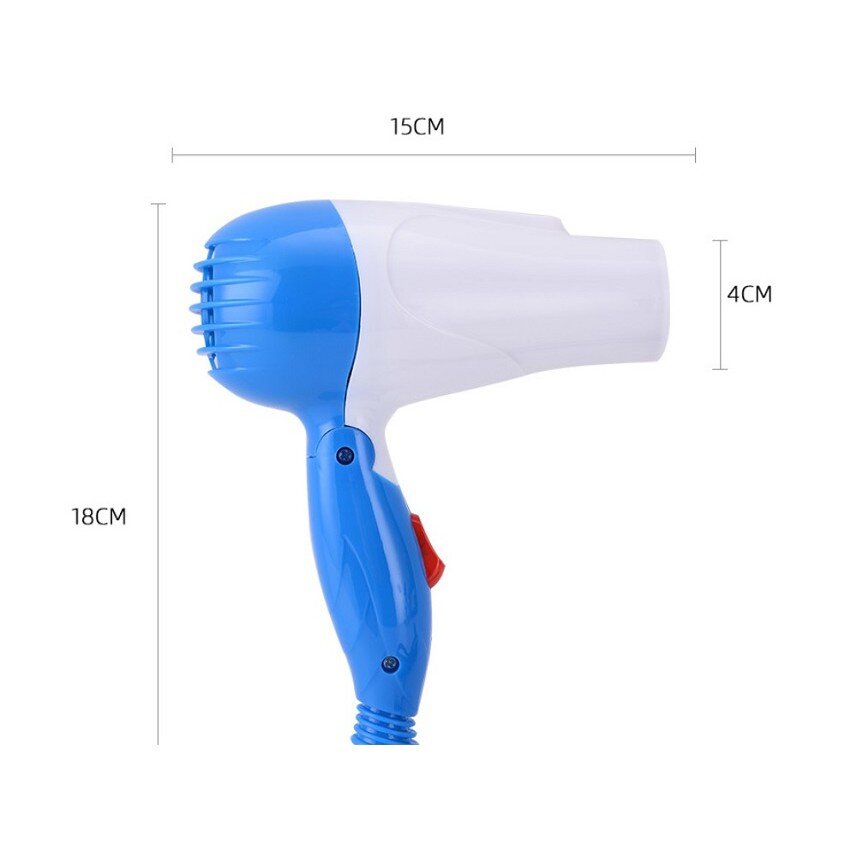 Máy sấy tóc Nova hair dryer gấp gập gọn mini du lịch nhỏ gọn giá rẻ 1000w màu hồng xanh sấy nóng khô tóc, giày, quần áo