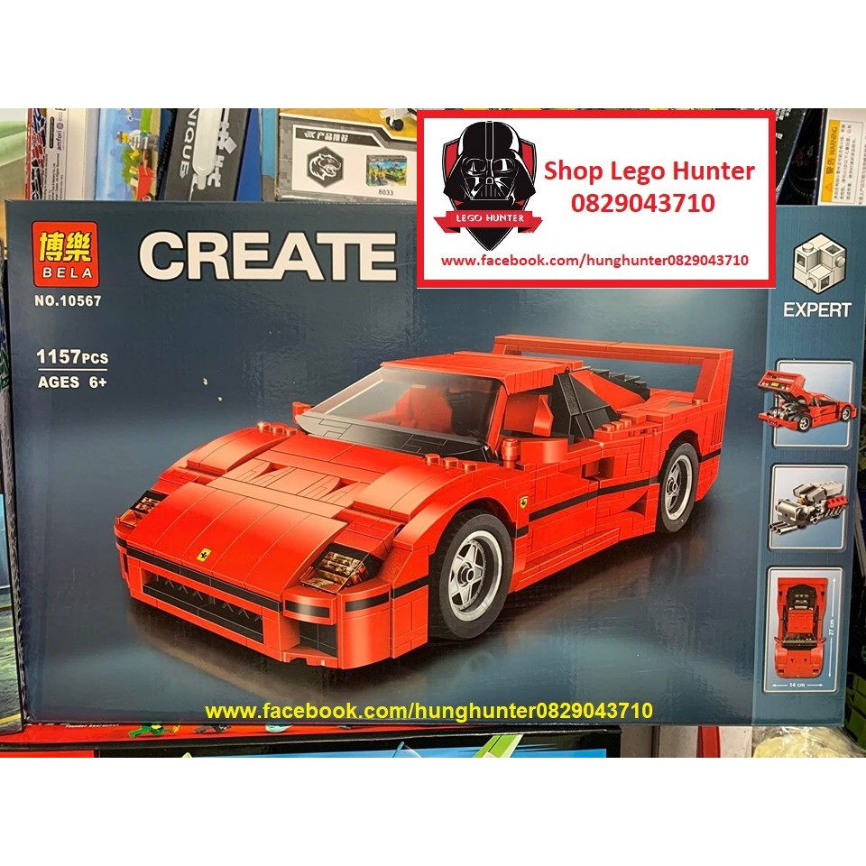 Lego Creator Super Car Bela 10567 Siêu Xe Ferarri 1157 chi tiết