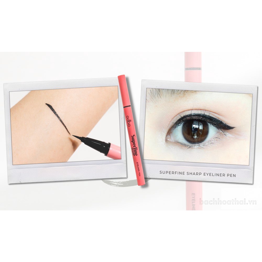 Bút kẻ mắt không thấm nước Odbo Superfine Sharp Eyeliner Thái Lan