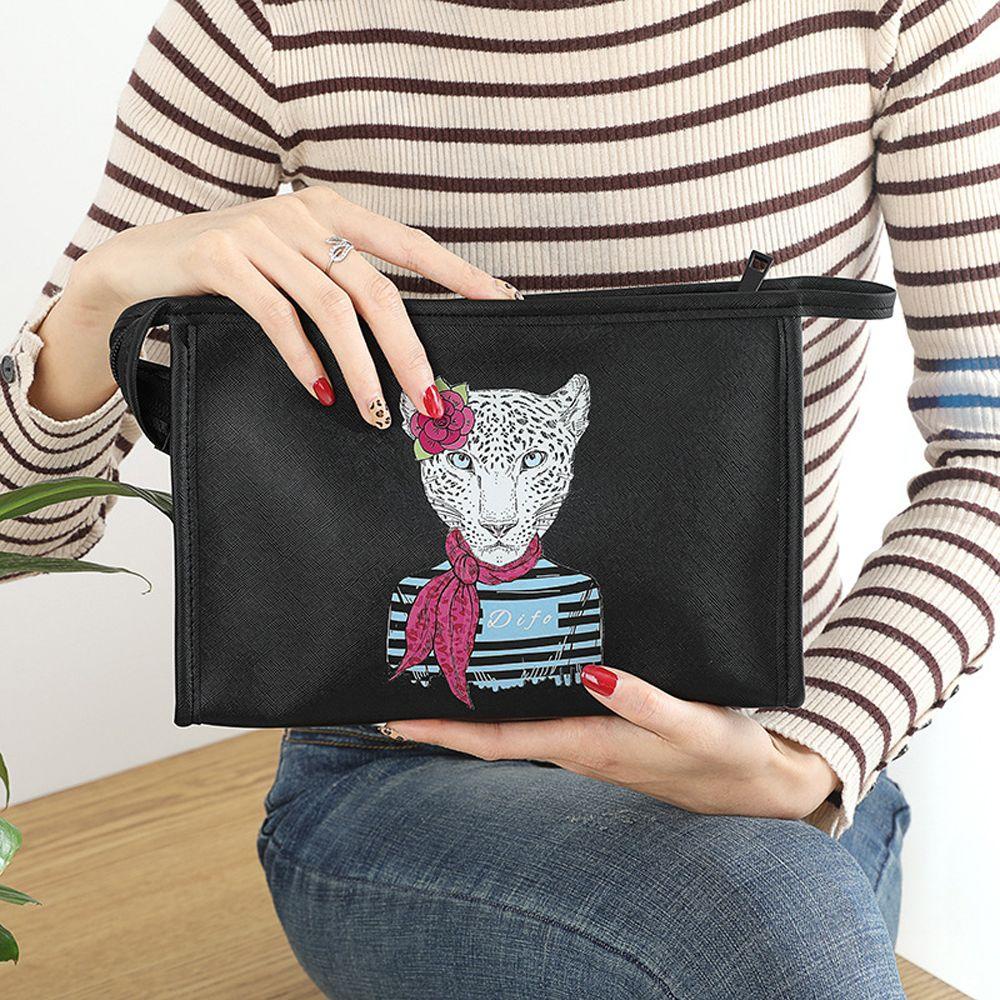 OCEANMAP Túi Đựng Mỹ Phẩm Cỡ Lớn Chống Thấm Nước Có Khóa Kéo Tiện Dụng Cho Nữ