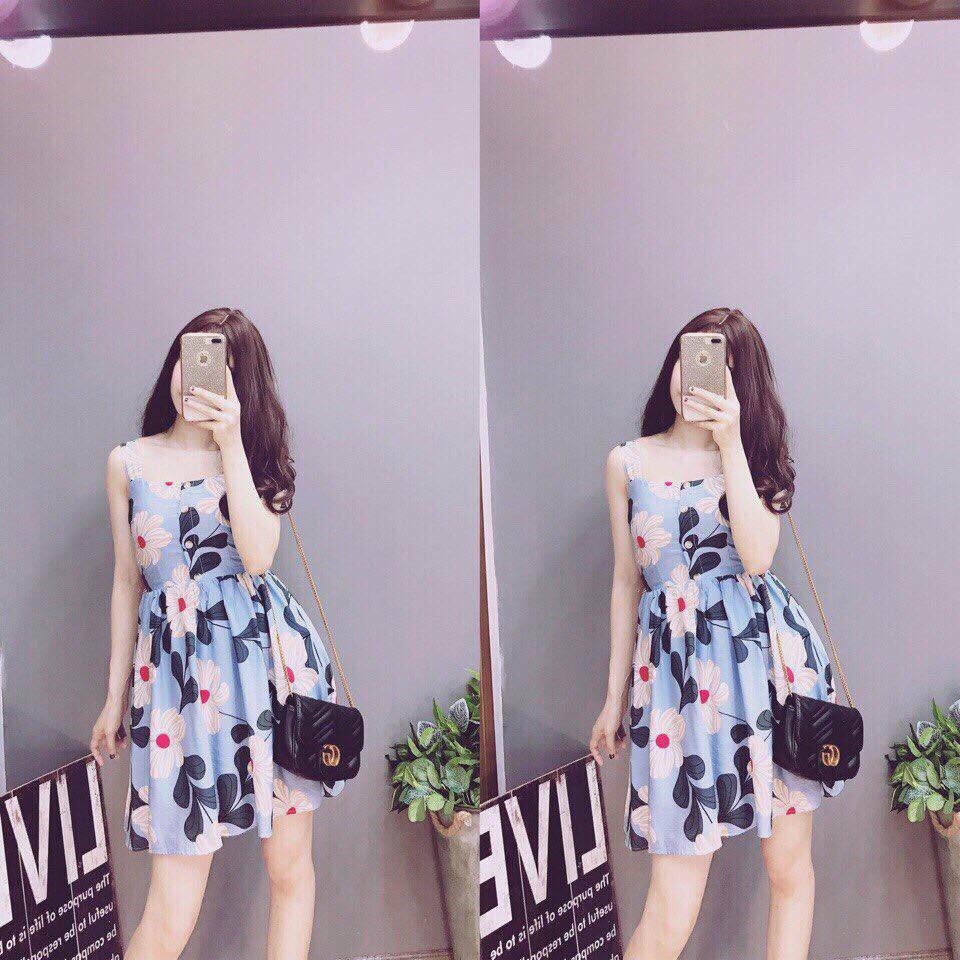 [ xả kho ] HS VÁY HAI DÂY HOA