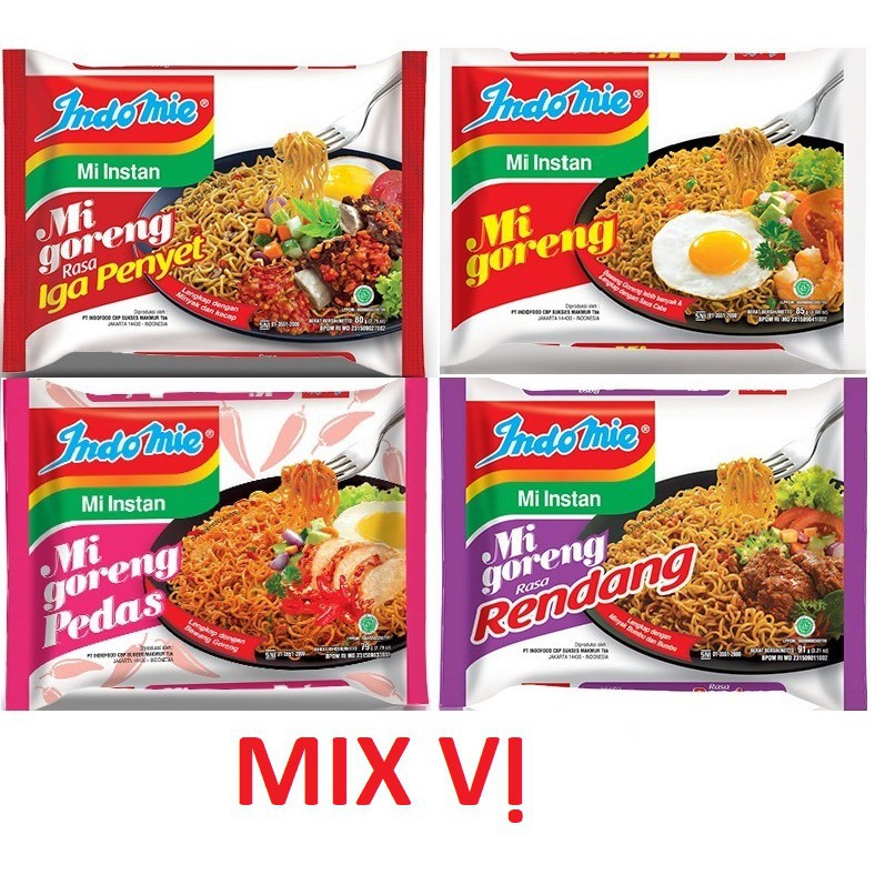 MÌ TRỘN INDOMIE 4 VỊ