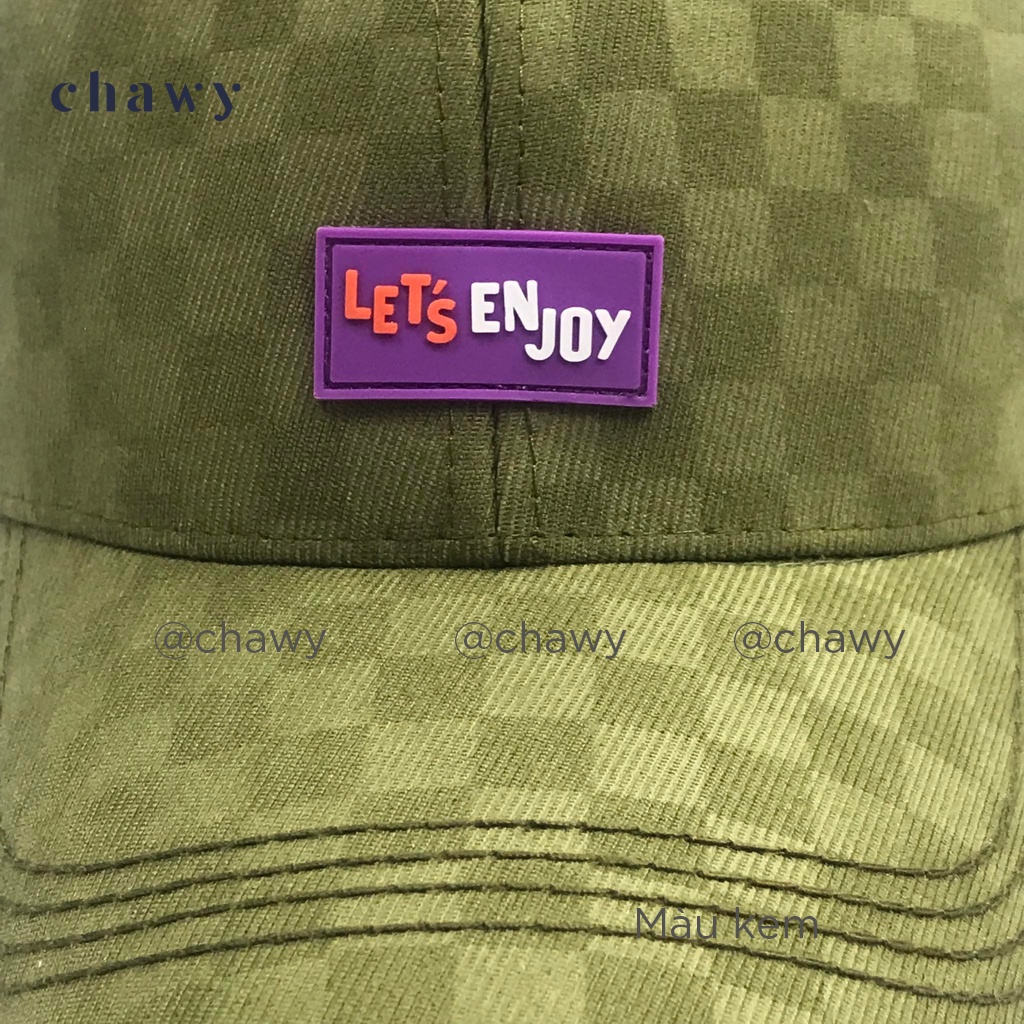 Mũ lưỡi trai cotton unisex, Nón kết nam nữ thêu chữ Let's Enjoy phong cách Ulzzang Chawystore - K45