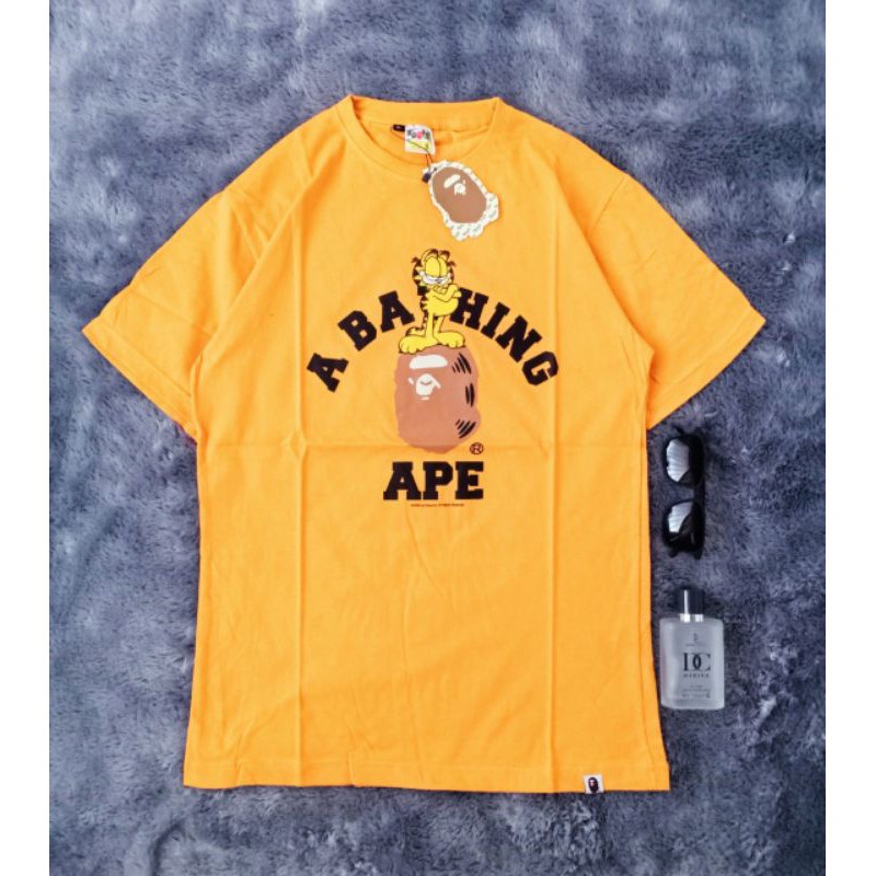 Bape Áo Sơ Mi Tay Dài Họa Tiết Độc Đáo Cá Tính