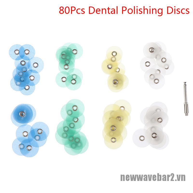 (Hàng Mới Về) Set 80 Đĩa Nhựa Đánh Bóng Răng Đặc Biệt