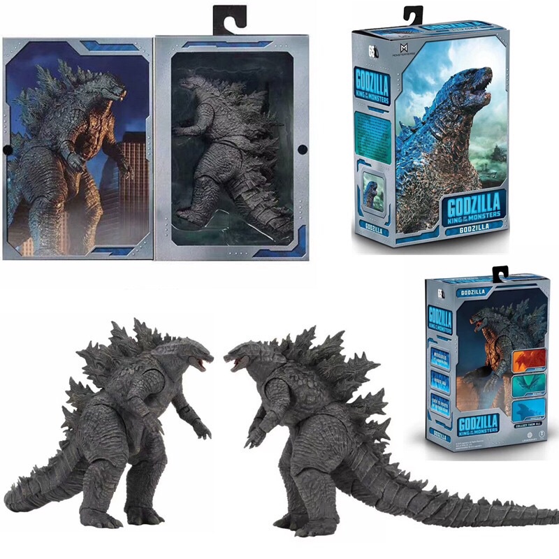 Mô hình NECA Godzilla 2019 SHM Ultraman màu xám có khớp cử động - figure Quái Vật King of the Monsters