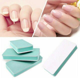 Hai mặt móng tay tập tin đệm đánh bóng khối chà nhám móng tay nghệ thuật làm móng tay bọt biển setback dụng cụ làm móng tay