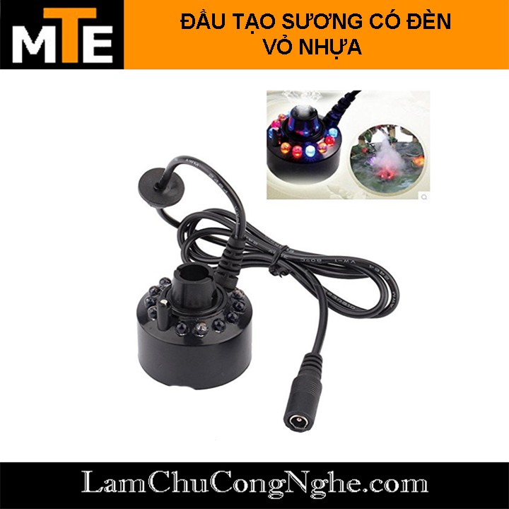 Động cơ phun sương siêu âm 550ml/h vỏ nhựa có đèn LED