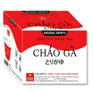 Cháo Gà bầm Nhật Bản ASUZAC thùng 12 ly
