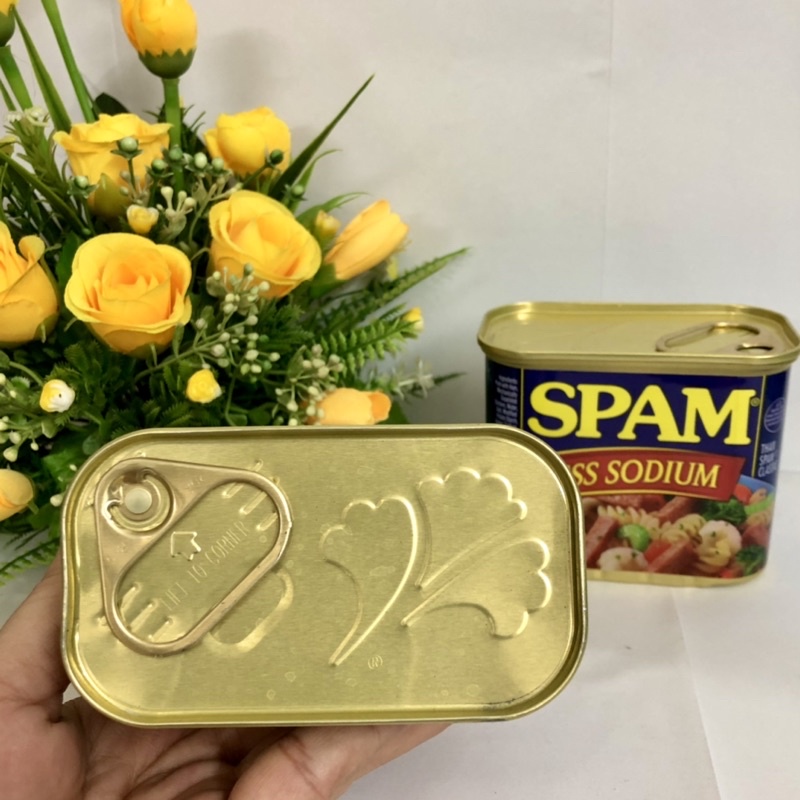 ❤️ [Date 2024] Thịt hộp Spam 25% Less Sodium 340g Mỹ, thịt heo xông khói thơm ngon