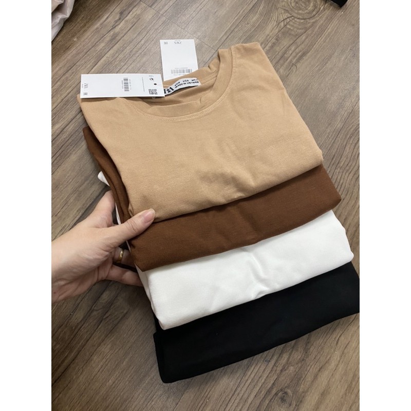 Áo croptop dài tay trơn cổ tròn dáng ôm MADELA vải thun bozzip dày dặn,croptop tay dài trơn cổ tròn dáng ôm-ACTNCTDT | BigBuy360 - bigbuy360.vn