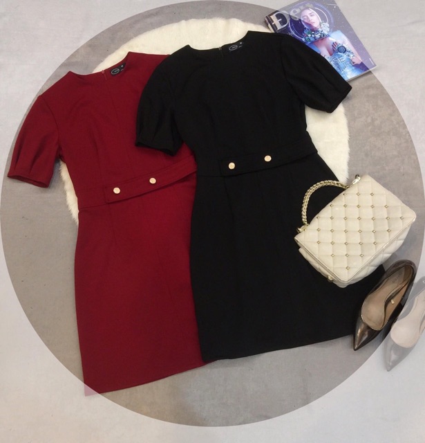 Váy đen đỏ chất đẹp