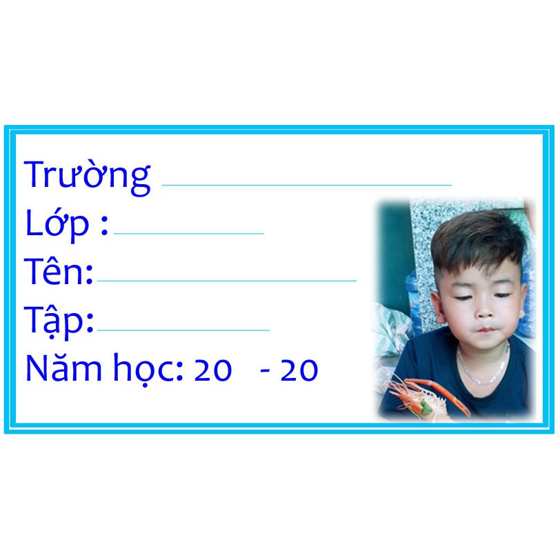 Nhãn vở in theo yêu cầu siêu đẹp siêu nét