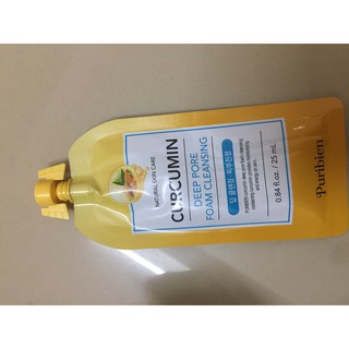 Sữa rửa mặt Puribien Curcumin Deep Foam Cleasing (25ml)