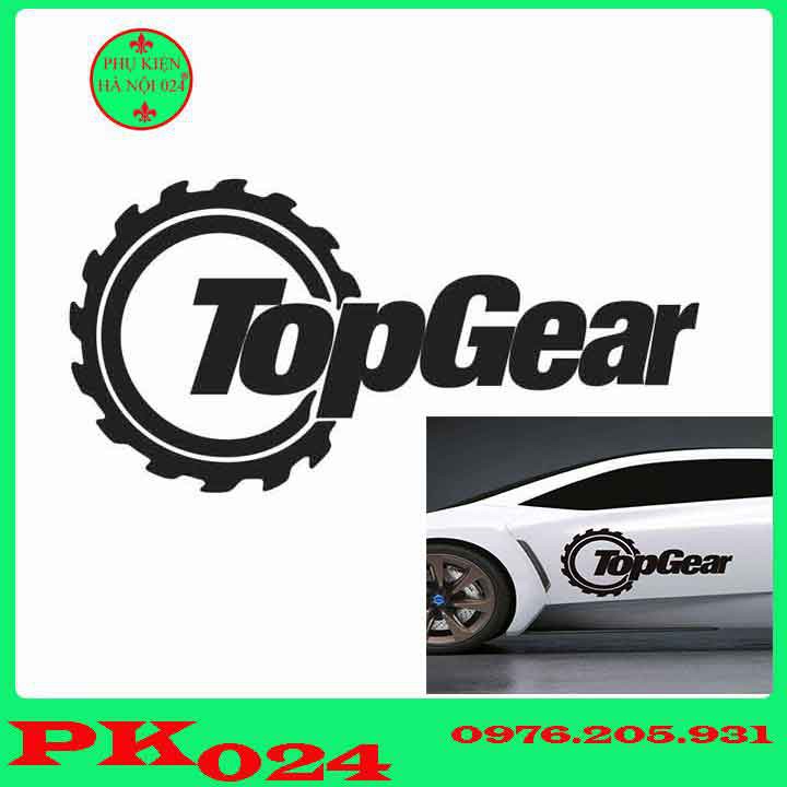 Sticker Nhãn Dán Trang Trí Xe Ô Tô Top Gear Thể Thao Cá Tính