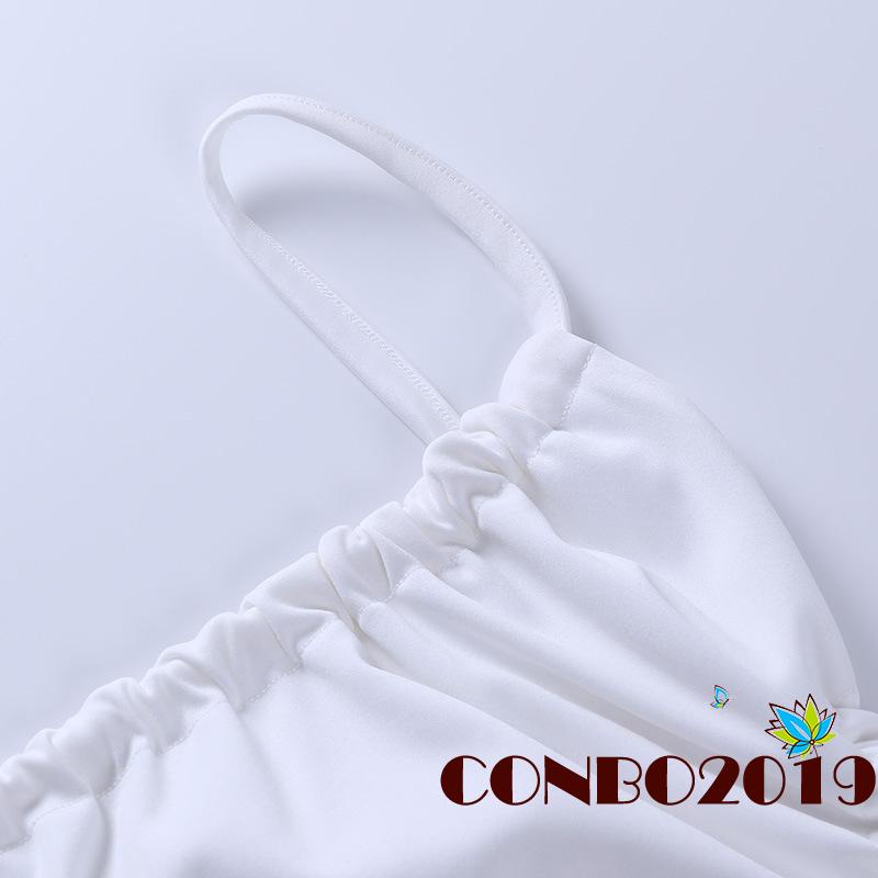 Đầm Dài Hai Dây Hở Lưng Màu Sắc Trơn Quyến Rũ Dành Cho Nữ