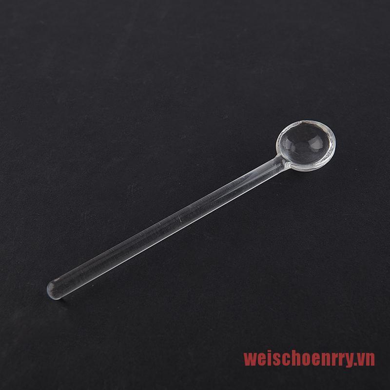 Muỗng Cà Phê Cán Dài Bằng Thủy Tinh Trong Suốt