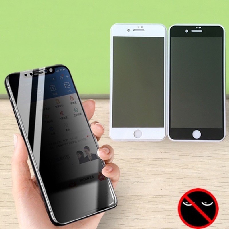 CHỐNG NHÌN TRỘM] CƯỜNG LỰC FULL MÀN CHỐNG NHÌN TRỘM DÀNH CHO IPHONE - HẠN CHẾ BÁM VÂN TAY- IP6 ĐẾN 12PROMAX
