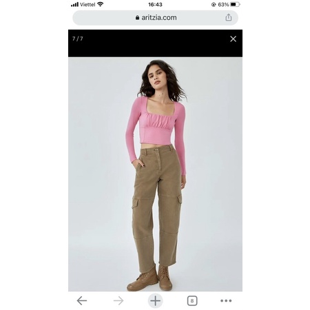 AnDi.vnxk🔸Áo dài tay nhún ngực- W.illfred Fr