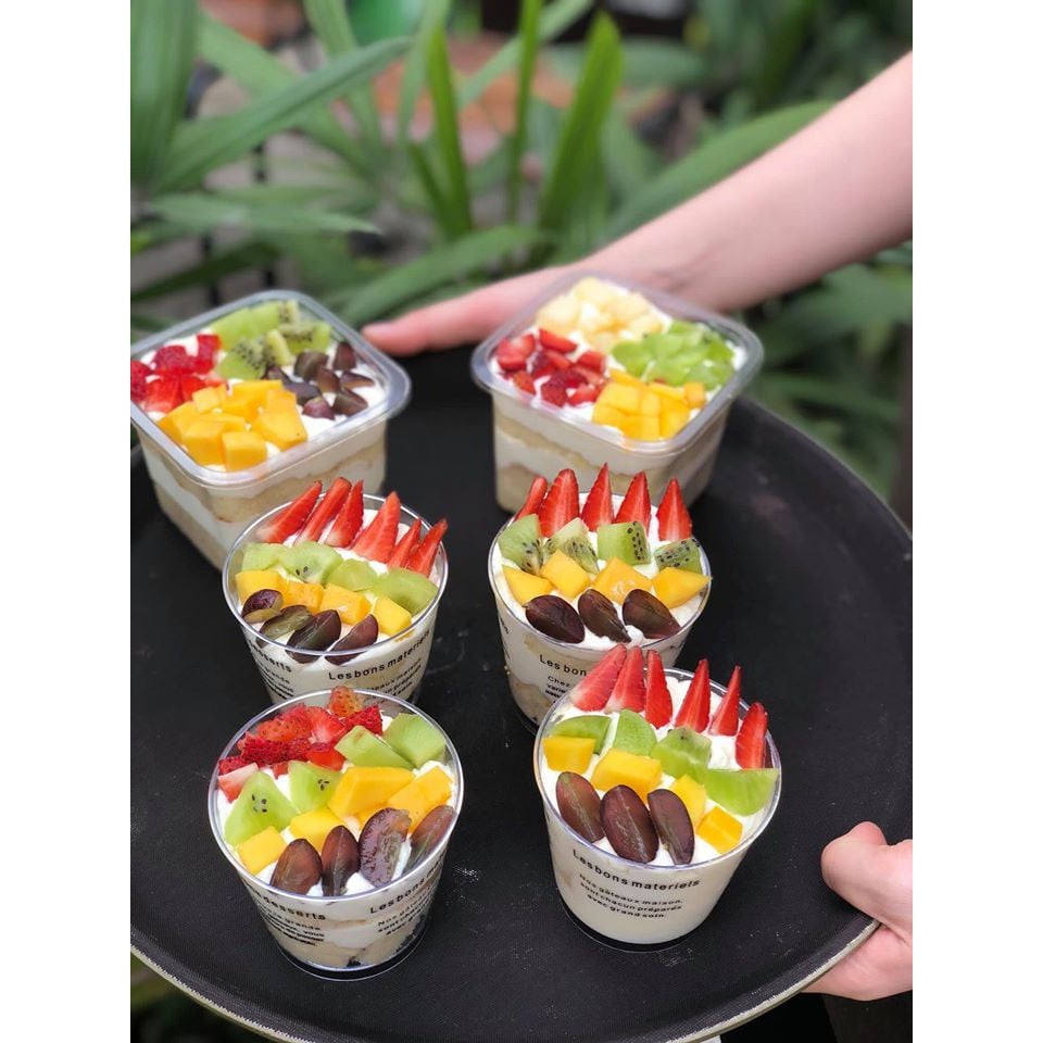 Cốc Mousse Nhựa Nắp Cầu