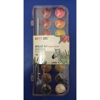 Màu nước SOLID khô, dạng nén.