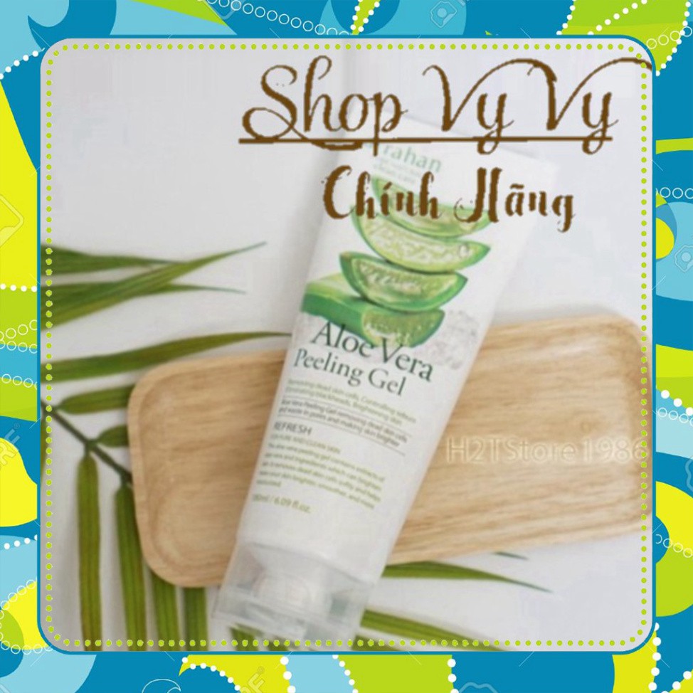 CHÍNH HÃNG -  Tẩy tế bào chết làm sạch và trắng sáng da chiết xuất từ lô hội Arrahan Aloe Vera Peeling Gel 180ml - Hàn Q