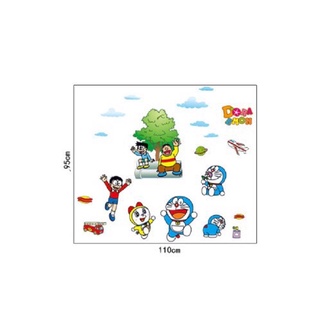 Decal dán tường doremon và các bạn