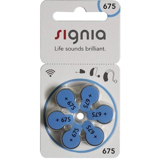 Pin máy trợ thính Signia size 675