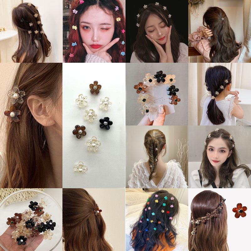 Kẹp tóc đính hoa và đám mây 3D hoạt hình cá tính đáng yêu cho bé gái