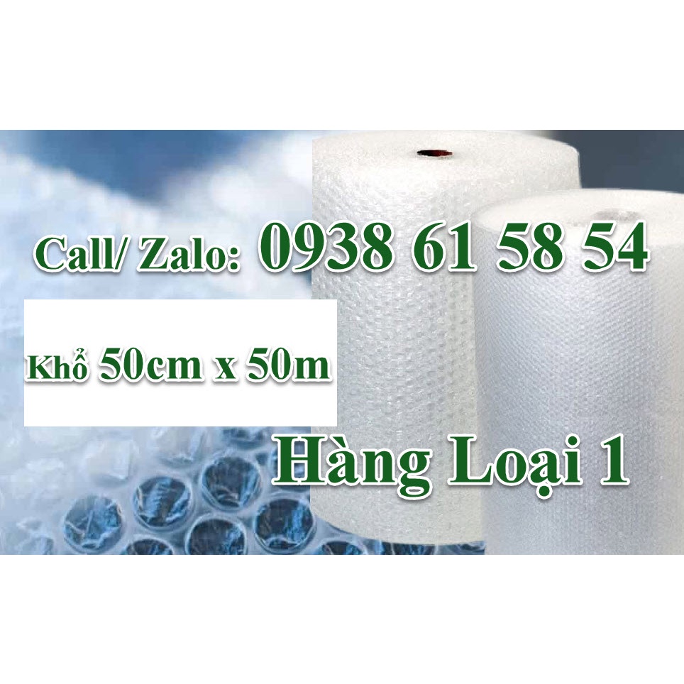 [50 Mét] Cuộn Xốp Hơi Bong Bóng Khí Khổ 50cmx50m