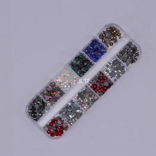 Khay đá chân keo mix màu,mix size trang trí móng nail