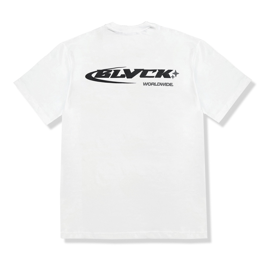 Áo thun Basic Logo - BLVCK Màu Kem - Trắng, 100% Cotton