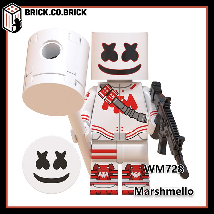 WM6064 (CÓ SẴN) - Đồ chơi lắp ráp mini và lego nhân vật DJ nổi tiếng Marshmello