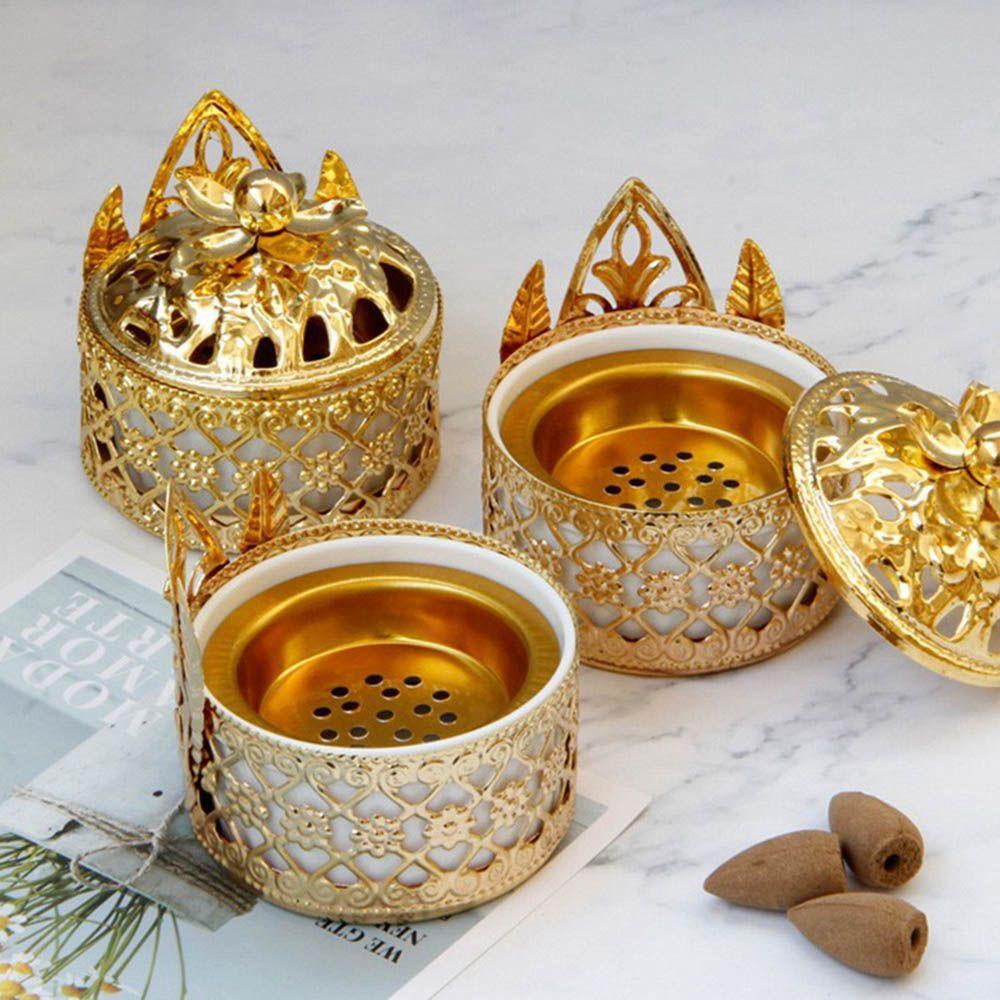Đế Đốt Trầm Hương Bằng Kim Loại Phong Cách Phật Giáo Sang Trọng Trang Trí Nhà Cửa