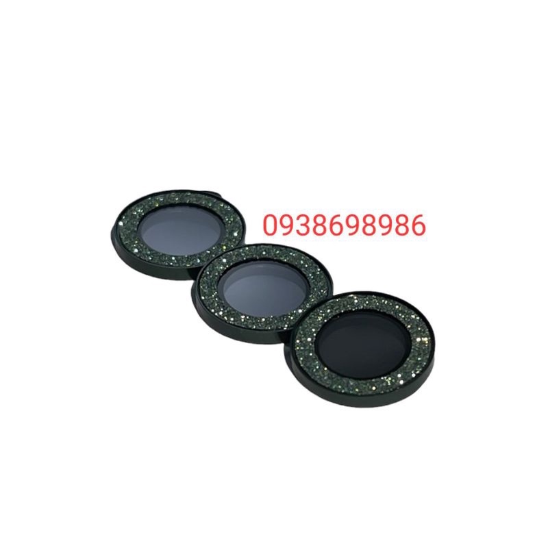 Bộ 3 dán camera iphone 11 pro max , 11 pro , 11 , 12 , 12 mini lấp lánh