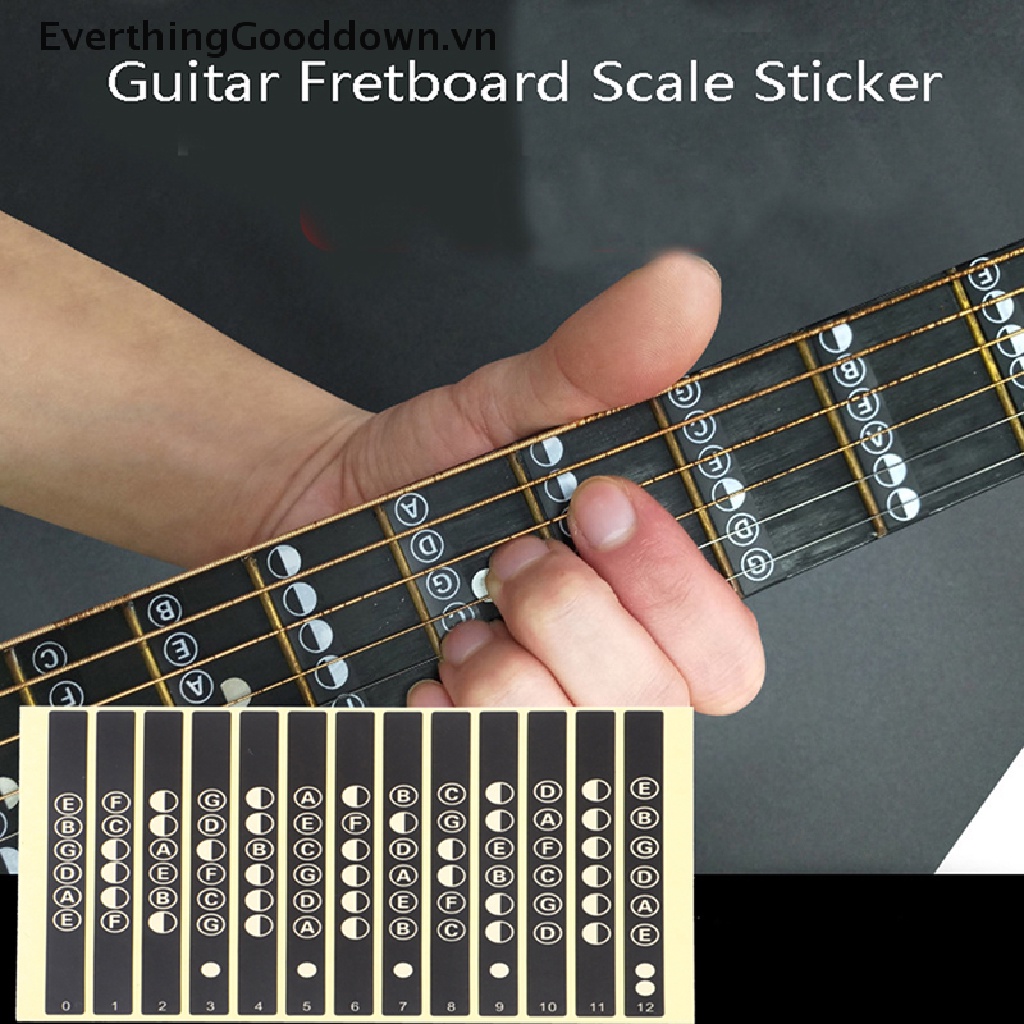 Everthinggooddown Sticker Ghi Chú Cho Đàn Guitar 6 Dây