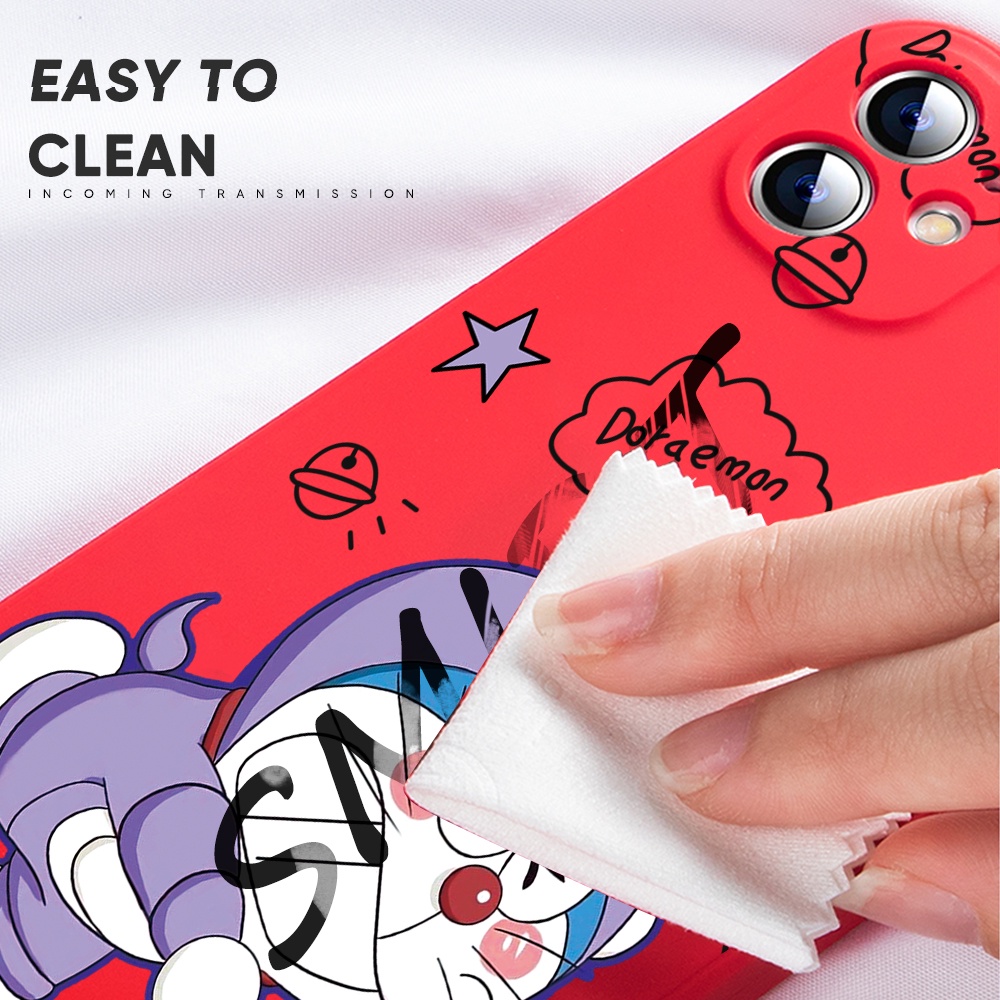 Ốp Điện Thoại Silicon Họa Tiết Doraemon Hoạt Hình Bảo Vệ Camera Cho Xiaomi Redmi Note 11/Note 11S