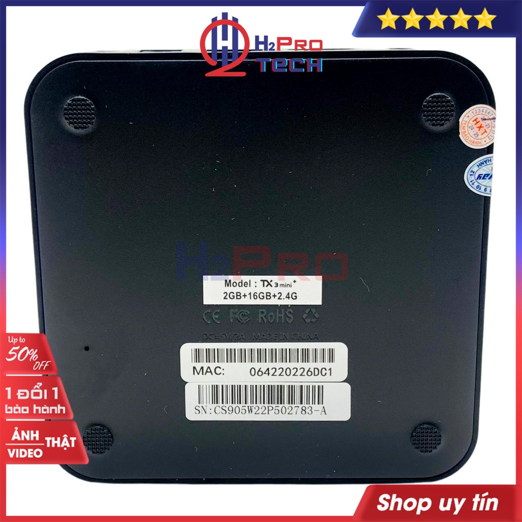 Android Tv Box Tx3 Mini Plus 2022, Đầu Smart Box Tivi Cao Cấp Amlogic S905W2, Ram 2G, Rom 16G (Tặng Pin 10K)-H2Pro Tech