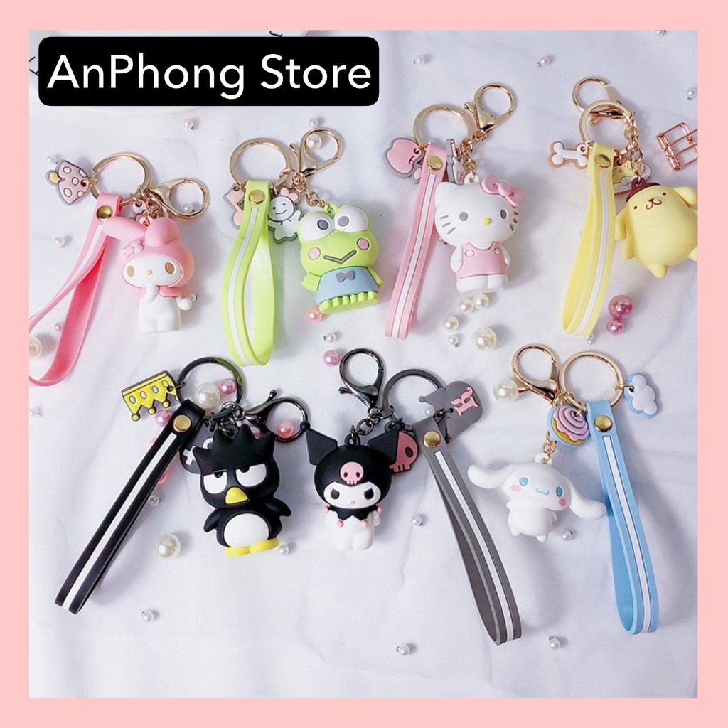 Móc Khóa Nhiều Mẫu Hot Trend Hàn Quốc Hình Thú Động Vật Pikachu Dễ Thương AnPhong Store.