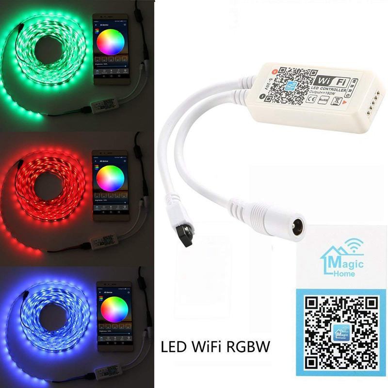 Bộ điều khiển dải led WIFI thông minh RGBW + IR 24 phím không dây | WebRaoVat - webraovat.net.vn