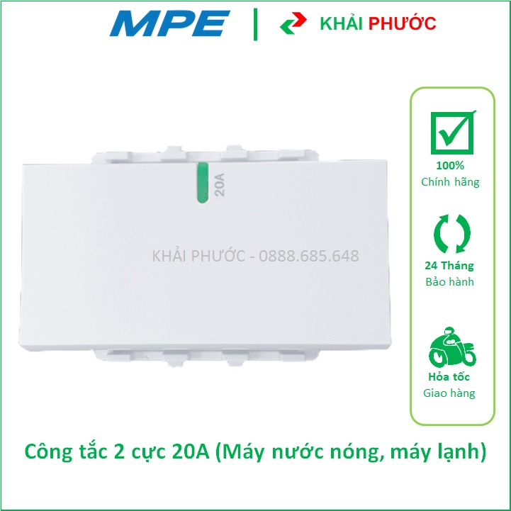 HẠT CÔNG TẮC 2 CỰC 20A 20 A MÁY NƯỚC NÓNG MÁY LẠNH ĐIỀU HÒA A6MD20 A60 S60 A50 MPE - KHẢI PHƯỚC ELEC