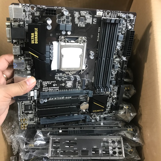 Main gigabyte B150M-D3H 4 khe ram full cổng ăn chơi