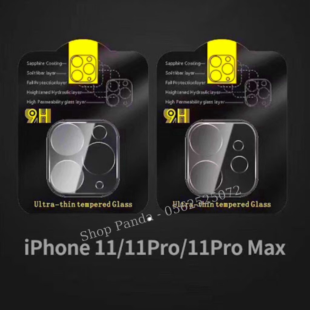 Kính cường lực Camera dành cho Iphone 11/11Pro/11 Pro max/12/12 Pro/12 Pro Max/13/13 Pro/13 Pro Max-Miếng dán cao cấp