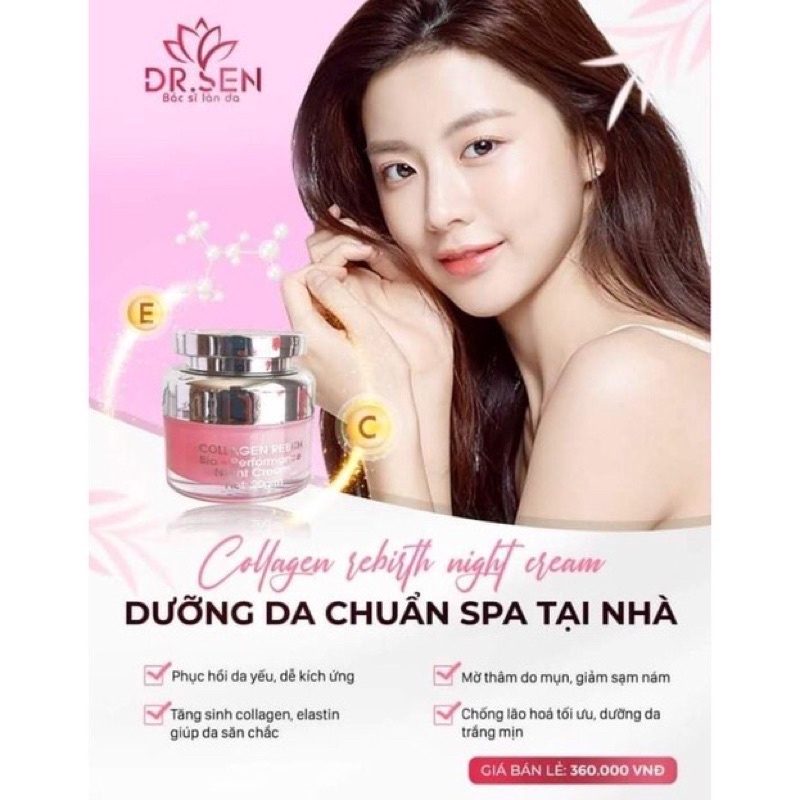 Kem Dưỡng Trắng Da Sen Spa hộp Lớn
