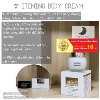 KEM DƯỠNG TRẮNG DA TOÀN THÂN 100g (BAN ĐÊM)