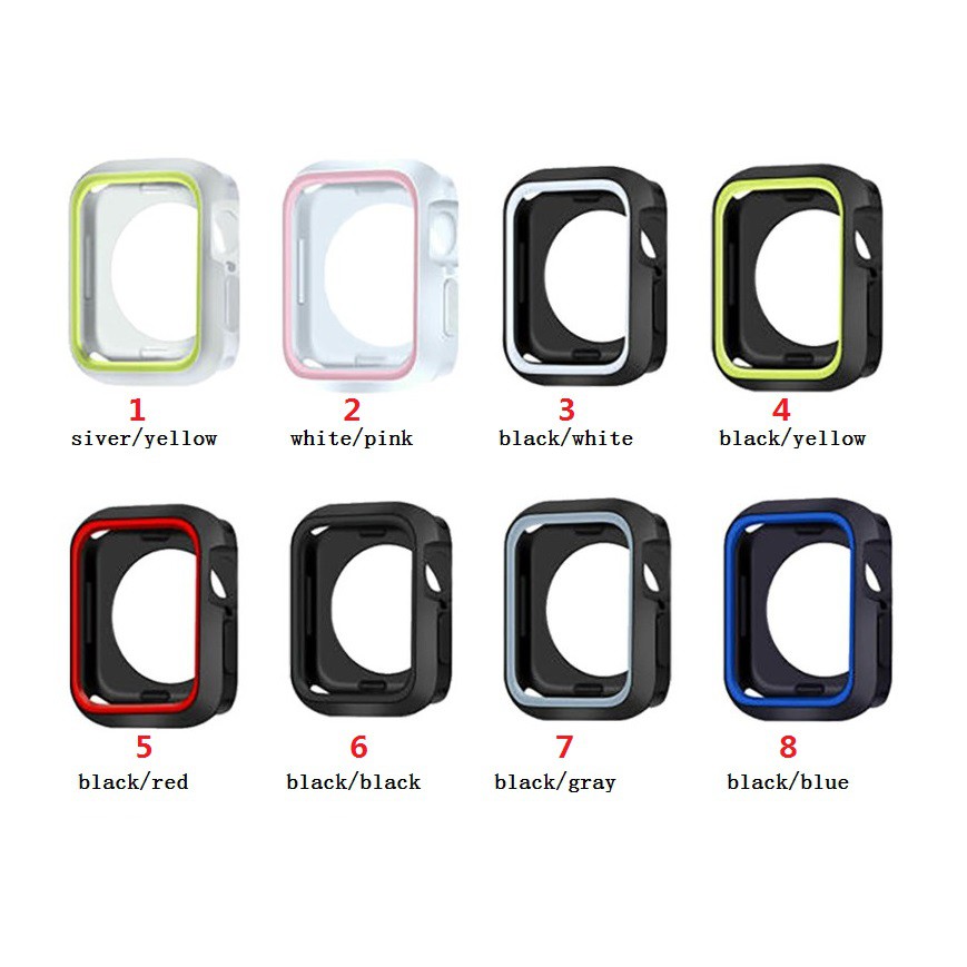 Ốp Bảo Vệ Bằng TPU Mềm Nhiều Màu Sắc Cho Apple Watch 49mm 45mm 41mm 44mm 40mm 42mm 38mm Series Ultra / 8 / 7 / SE / 6 / 5 / 4 / 3 / 2 / 1