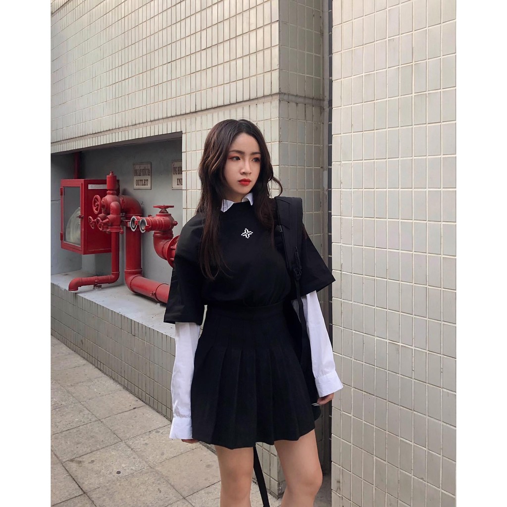 Áo thun LEVENTS XL Logo Black/ White