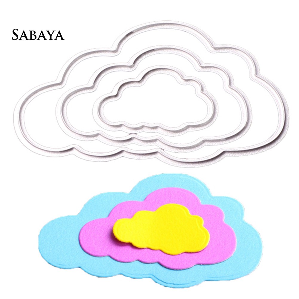 Khuôn Cắt Giấy Kim Loại Hình Đám Mây Dùng Trang Trí